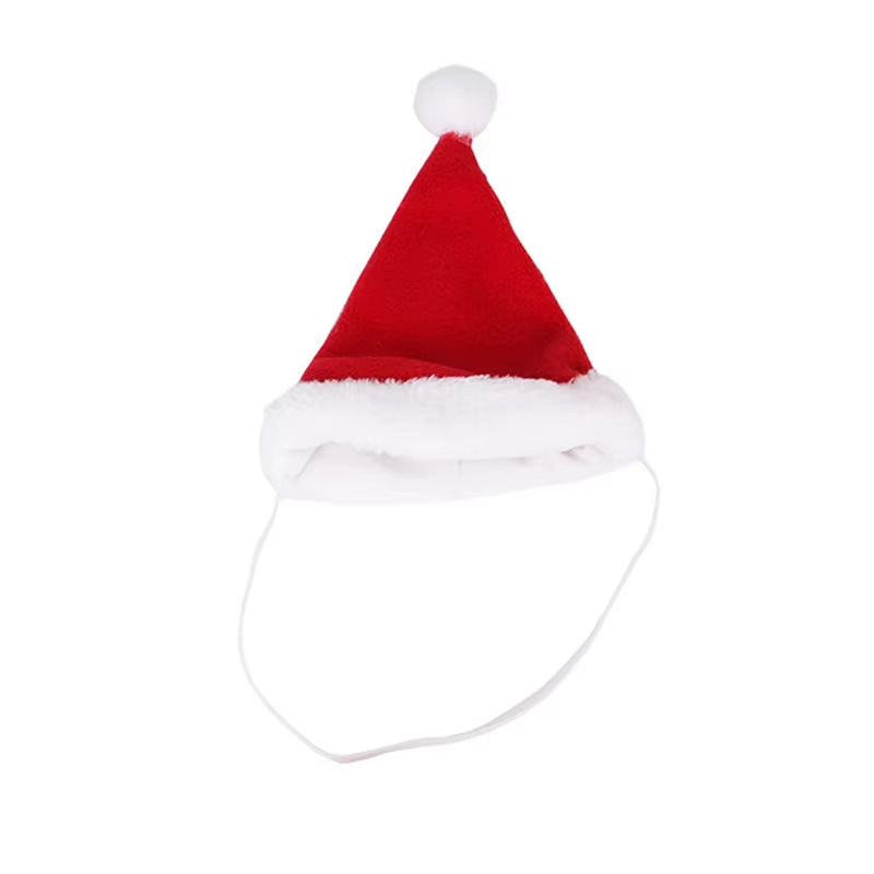 Christmas Pet Supplies Plush Xmas Hat Antlers Headband Pearl Crown Scarf for Cat Dog Festival Cosplay Party New Year Decorate