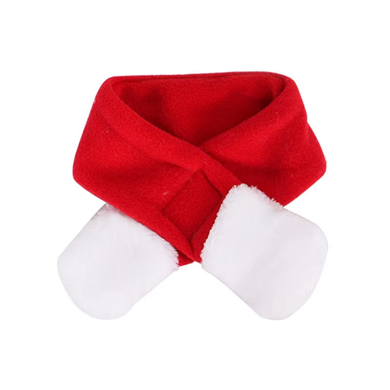 Christmas Pet Supplies Plush Xmas Hat Antlers Headband Pearl Crown Scarf for Cat Dog Festival Cosplay Party New Year Decorate
