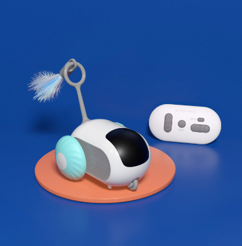 Remote Control Interactive Cat Car Toy USB Charging Chasing Automatic Self-Moving Remote Smart Control Car Interactive Cat Toy Pet Products