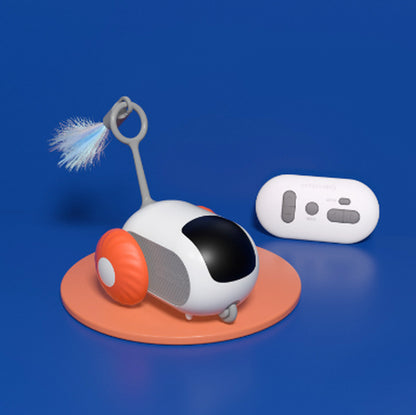 Remote Control Interactive Cat Car Toy USB Charging Chasing Automatic Self-Moving Remote Smart Control Car Interactive Cat Toy Pet Products