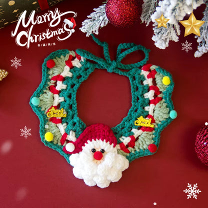 Christmas Pet Scarf Cats Clothing Collar Christmas Cats Clothing Cute Pet Decor Bow Dog Cat Collar Costume Ropa Para Gatos 고양이 옷