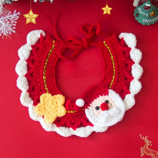 Christmas Pet Scarf Cats Clothing Collar Christmas Cats Clothing Cute Pet Decor Bow Dog Cat Collar Costume Ropa Para Gatos 고양이 옷