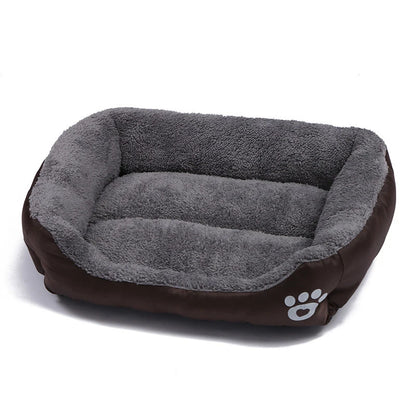 Square Large Dog Bed Soft Cat Sleeping Mat Warm Basket for Dog Waterproof Pet House for Small Dog Cushion Cat