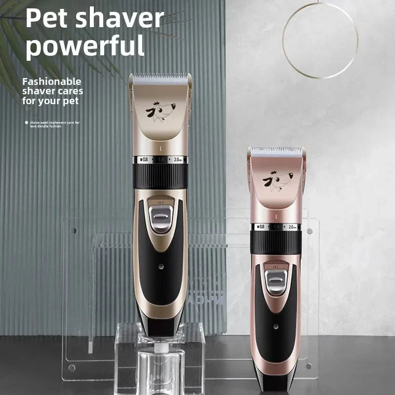 Professional Cat Dog Hair Clipper Grooming Kit Rechargeable Pet Hair Trimmer Shaver Set Animals Hair Cutting Machine Low-Noise